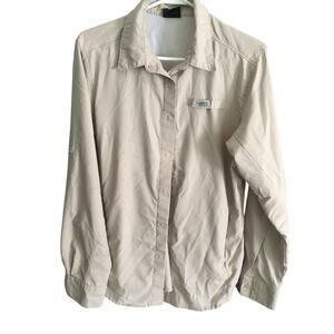 Fishing Shirt by Viddia Size L Hiking Bass Fish Performance, Outdoor, Utility